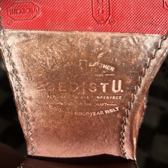 Sz 9 • Bed Stu Women's Aldina Boots - Teak Rustic Tremolo - Picture 10 of 11